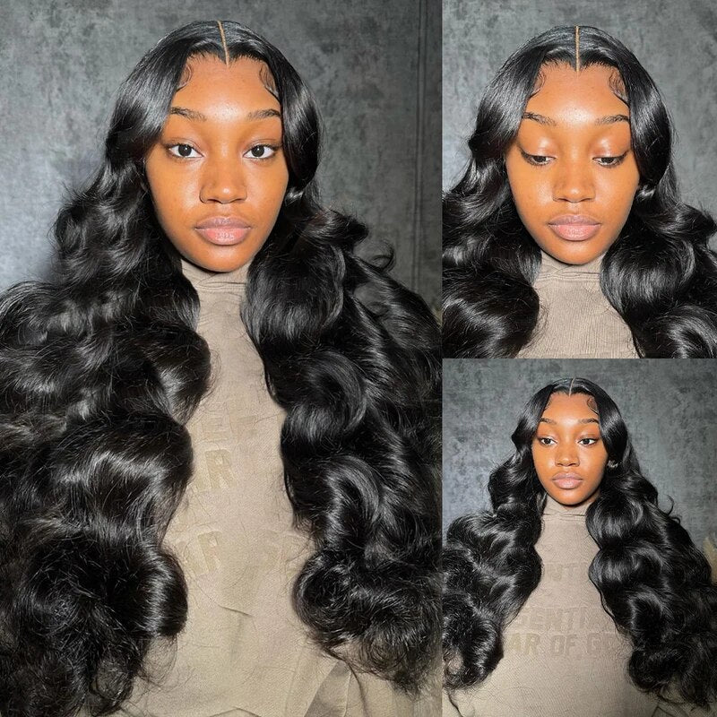 13x6 HD Lace Front Wig Glueless Body Wave Wig Pre Plucked Real HD Lace Human Hair Wigs