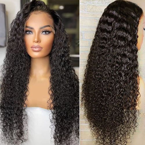 Curly Hair 4x4 Lace Front Wigs Transparent Lace Wear and Go Glueless Wigs for Beginners