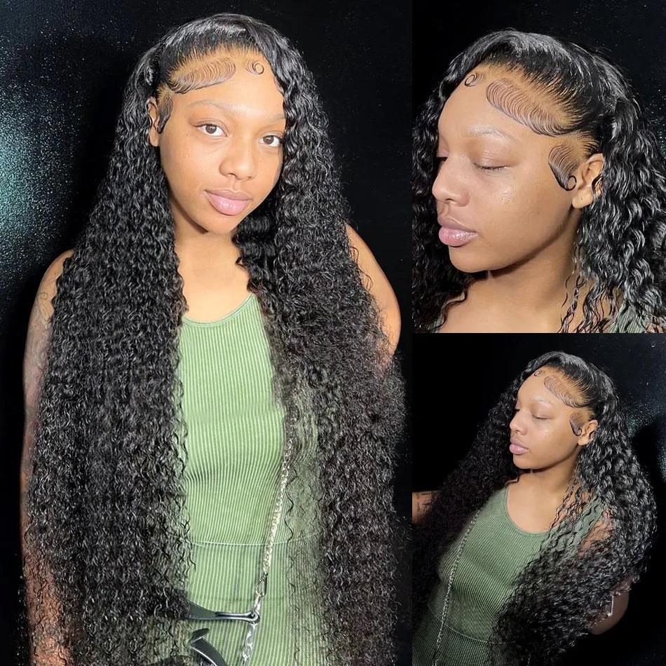 (Super Sale)OneMore Hair 38 40 Inch 13x4 Lace Front Wig Pre Cut Lace Wig Pre Bleached Knots