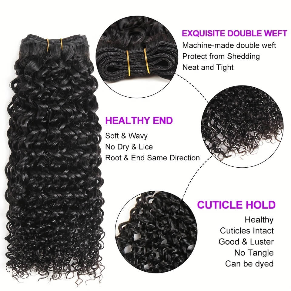 OneMoreHair Human Hair Natural Black 10 Bundles Deal
