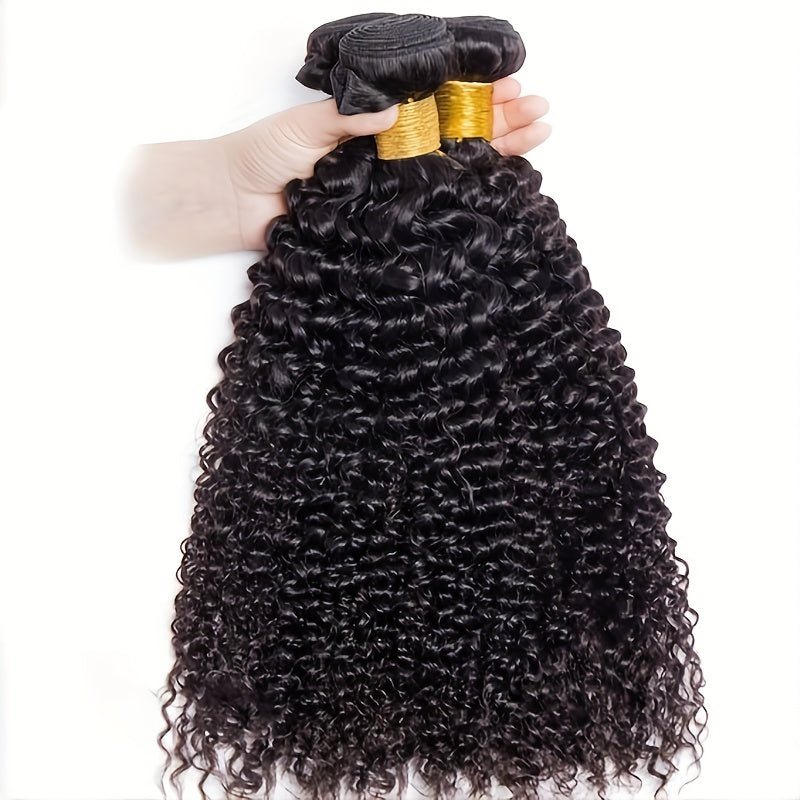 Brazilian Curly Hair 3 Bundles 100% Remy Human Hair Weave