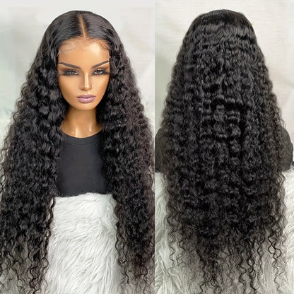 13x4 Lace Front Wigs Deep Wave Glueless Wig Transparent Lace Front Wigs