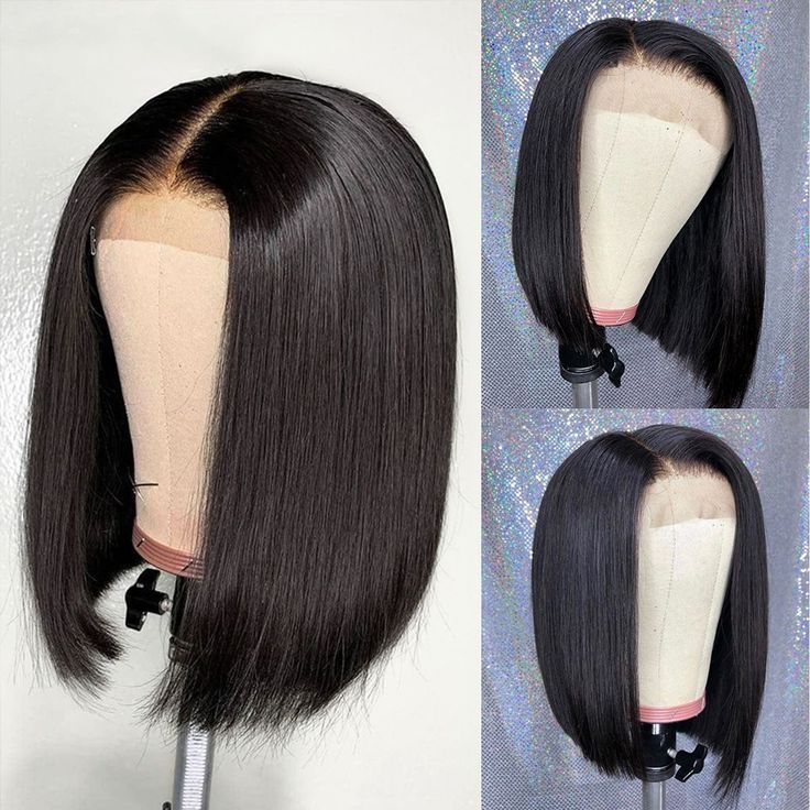 Glueless Straight Hair Short Bob Wig Summer Fashion Short Lace Front Wigs 10 Inch Bob