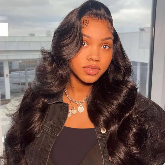HD Transparent 360 Lace Front Body Wave Wigs Cheap Human Hair Full Lace Frontal Wigs