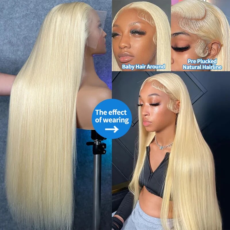 Overnight Shipping 613 Wig Blonde Hair Lace Front Wigs Human Hair HD Lace Wig on Sale