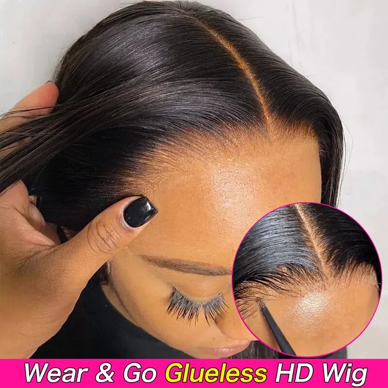 HD Thin Lace Glueless 13x4 Lace Front Wig Loose Deep Wave Put on and Go Wigs