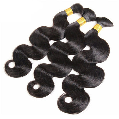 Body Wave No Weft Boho Braids Human Hair Extensions Bulk Human Hair Bundles