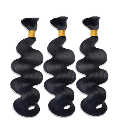 Body Wave No Weft Boho Braids Human Hair Extensions Bulk Human Hair Bundles