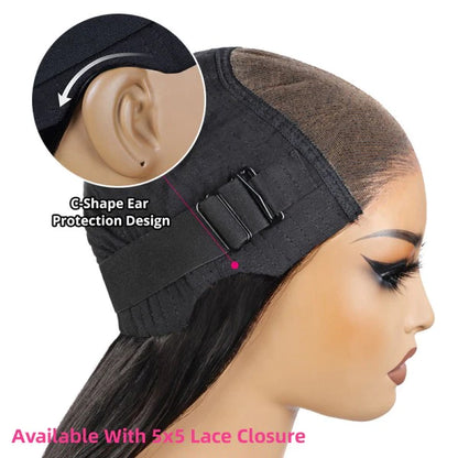 Body Wave Wig 5x5 HD Lace Closure Wigs Small Head Friendly Bleached Knots Deep Part Lace Wig