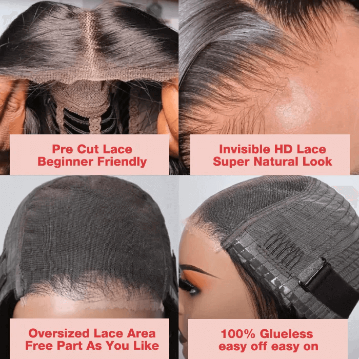 Pre Cut HD Lace 5x5 Closure Wig Loose Deep Wave Ready to Wear Glueless Wig Beginner Friendly