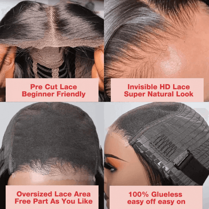 Pre Cut HD Lace 5x5 Closure Wig Loose Deep Wave Ready to Wear Glueless Wig Beginner Friendly