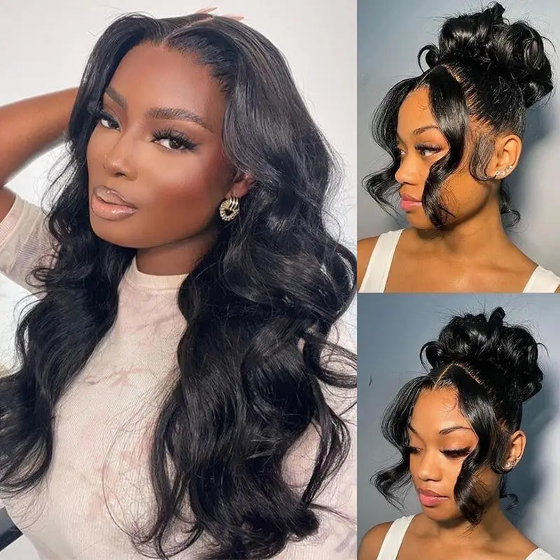 HD Transparent 360 Lace Front Body Wave Wigs Cheap Human Hair Full Lace Frontal Wigs