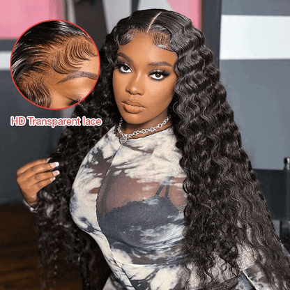 Pre Cut HD Lace 5x5 Closure Wig Loose Deep Wave Ready to Wear Glueless Wig Beginner Friendly