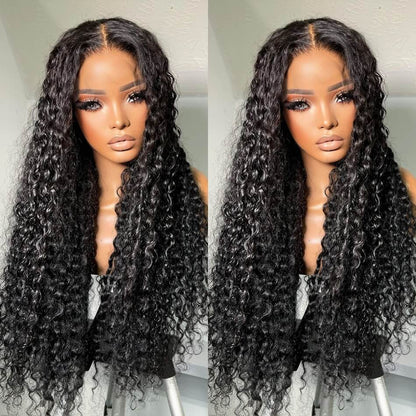 Water Wave Wig 13x4 HD Lace Front Wig Pre Plucked Wet and Wavy Human Hair Wigs
