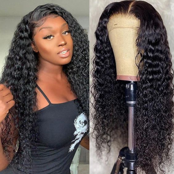 OneMore Flash Sale 55% Off Water Wave Wig 13x4 Lace Front Wet and Wavy Hair Glueless Lace Wig