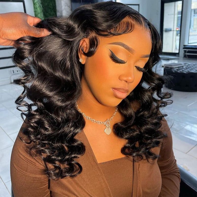 (Super Sale)OneMore Hair Loose Deep Wave 4x4 13x4 Lace Front Wig Undetectable Lace Pre Cut Ready to Go Wig