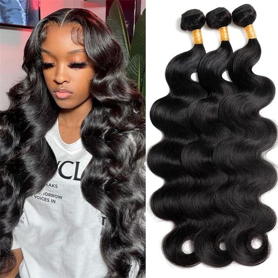 Peruvian Human Hair Bundles with Closure Body Wave 3 Bundles with 13x4 Lace Frontal Closure