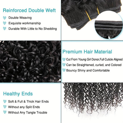 Brazilian Curly Hair 3 Bundles 100% Remy Human Hair Weave