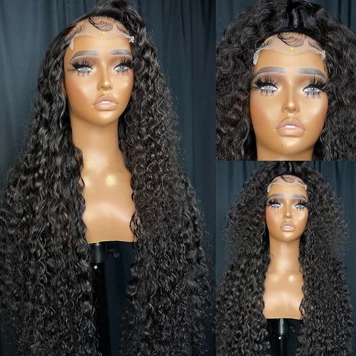 HD Lace Closure Wig Water Wave 6x6 Closure Wig Glueless Lace Human Hair Wigs for Black Women