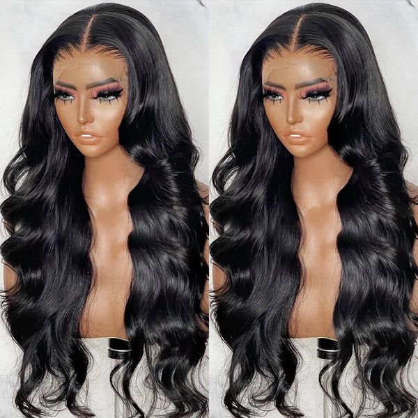 HD Lace Body Wave 13X6 Lace Front Wig Pre Cut Lace Wig Quick & Easy Install Put On and Go Glueless Wigs