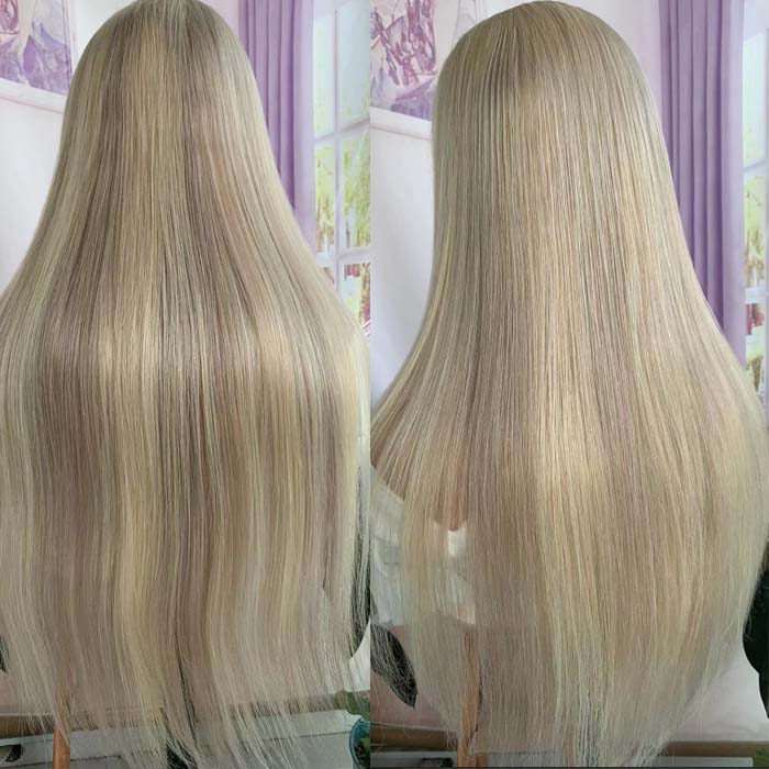 P10/613 blonde lowlights lace wig