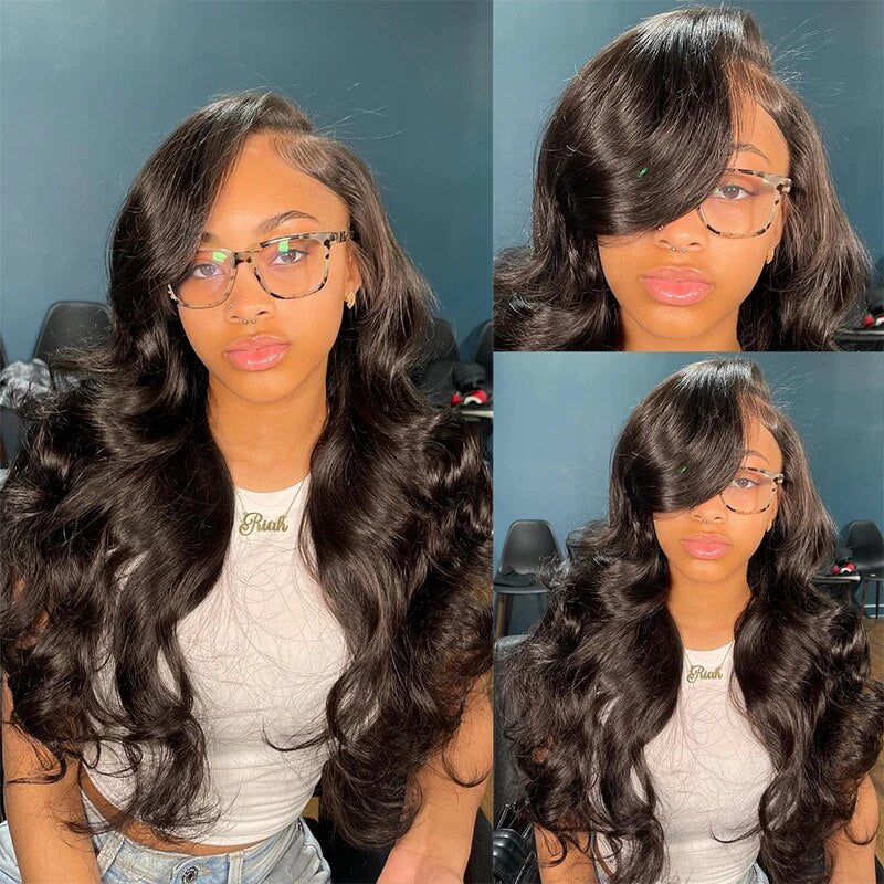 Glueless Body Wave Lace Front Wig 13x4 HD Transparent Lace Human Hair Wigs Pre Plucked Ready To Go Wig