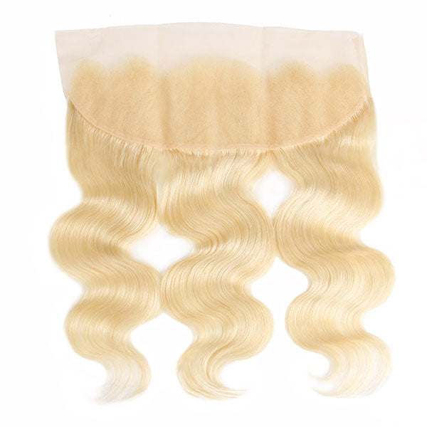613 Blonde 13x4 Lace Frontal Human Hair Ear to Ear Full Lace Frontal 1 Piece