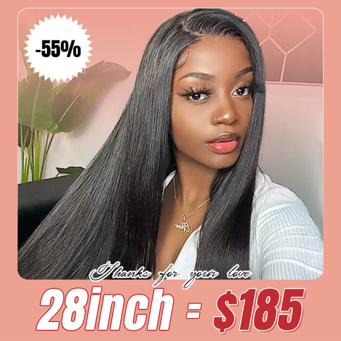 OneMore Flash Sale 55% Off Straight Hair Glueless Wig Human Hair Lace Front Wig