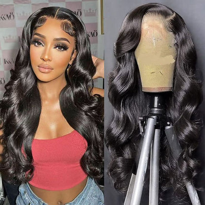 Glueless Human Hair Wigs Body Wave Lace Front Wig HD Transparent 13x4 Lace Frontal Wigs