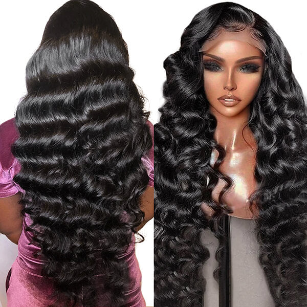 loose deep lace front wig on sale