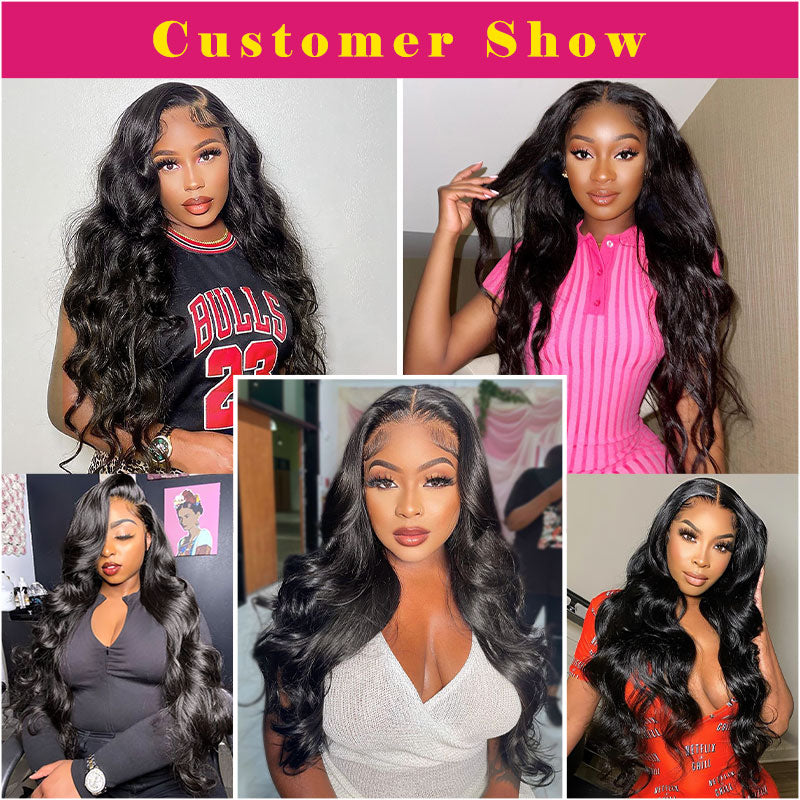 Body Wave HD Lace Wig Human Hair 13x4 Invisible Lace Wig