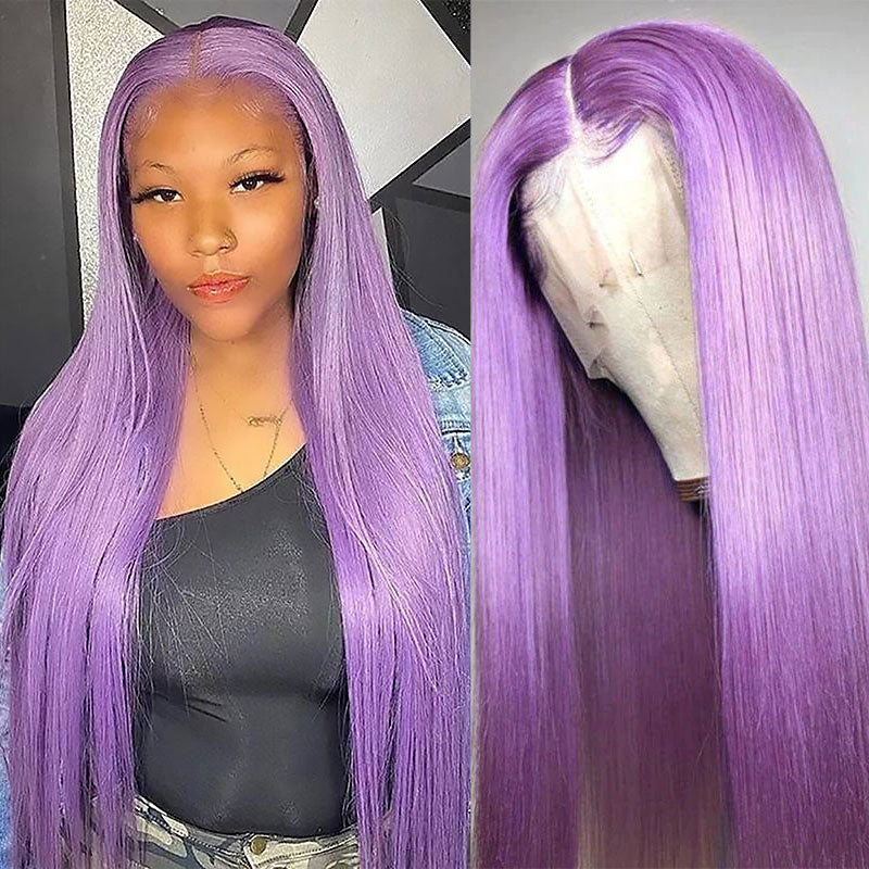 Colored Lace front Wigs Purple Wig