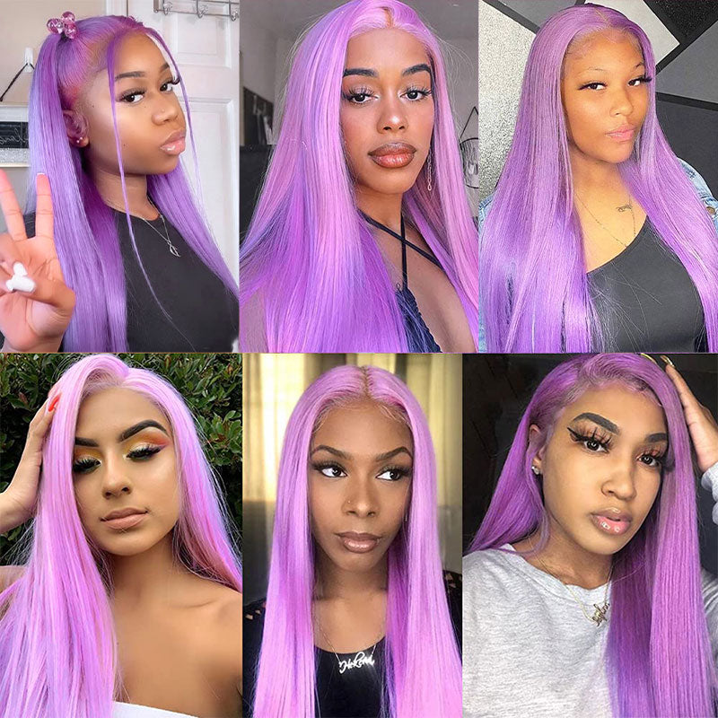 Purple Color Human Hair