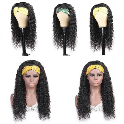 Headband Human Hair Wigs