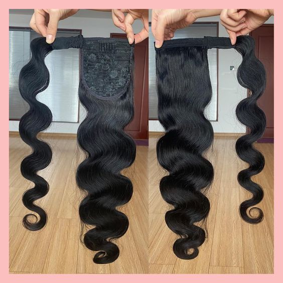 wrap around human hair extentions
