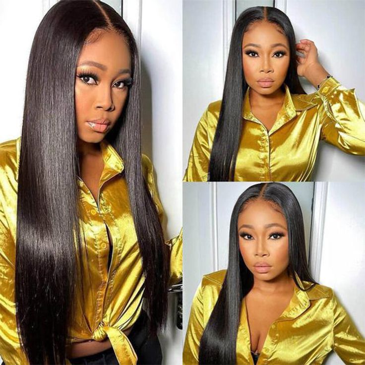 Straight Hair HD Invisible Lace Front Wigs Glueless Wigs Melted All Skin 13x4 Transparent Lace Wig Human Hair