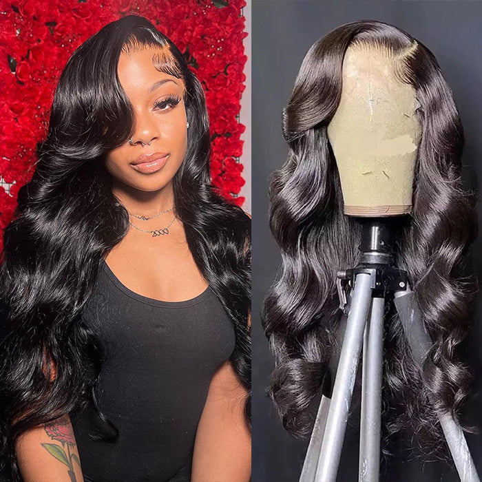 HD Lace Body Wave 13X6 Lace Front Wig Pre Cut Lace Wig Quick & Easy Install Put On and Go Glueless Wigs