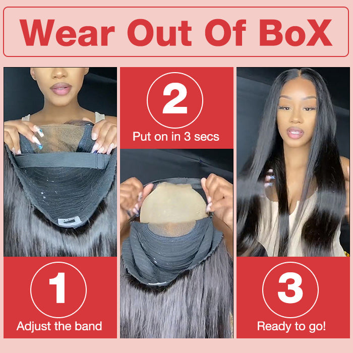 HD Lace Body Wave 13X6 Lace Front Wig Pre Cut Lace Wig Quick & Easy Install Put On and Go Glueless Wigs
