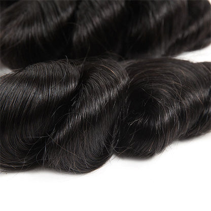Unprocessed Brazilian Hair Loose Wave Hair 4 Bundles One More Human Hair