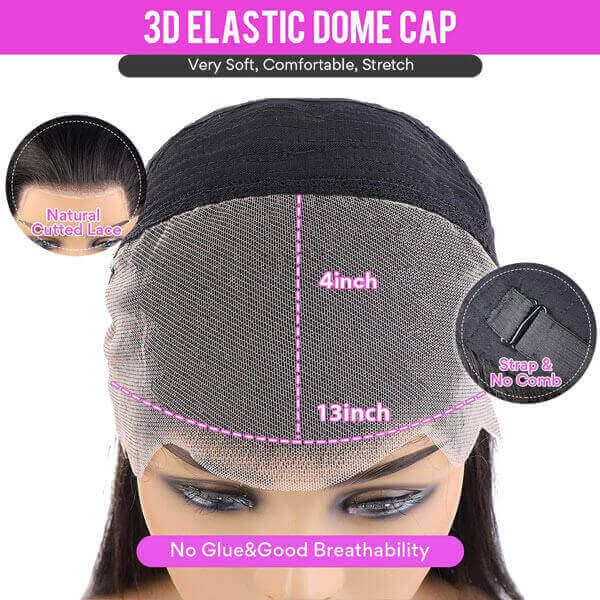 Glueless Human Hair Wigs Body Wave Lace Front Wig HD Transparent 13x4 Lace Frontal Wigs