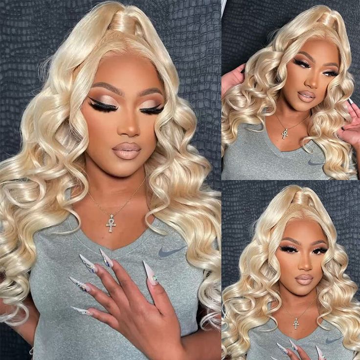 Blonde Lace Front Wig Body Wave Full Lace Wigs Glueless 13x4 Lace Front Wigs for Women