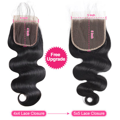 5x5 Transparent Lace Closure