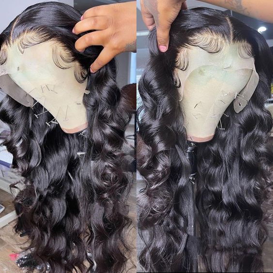 Full Lace Wigs Body Wave HD Transparent Lace 13x4 Lace Front Glueless Human Hair Wigs