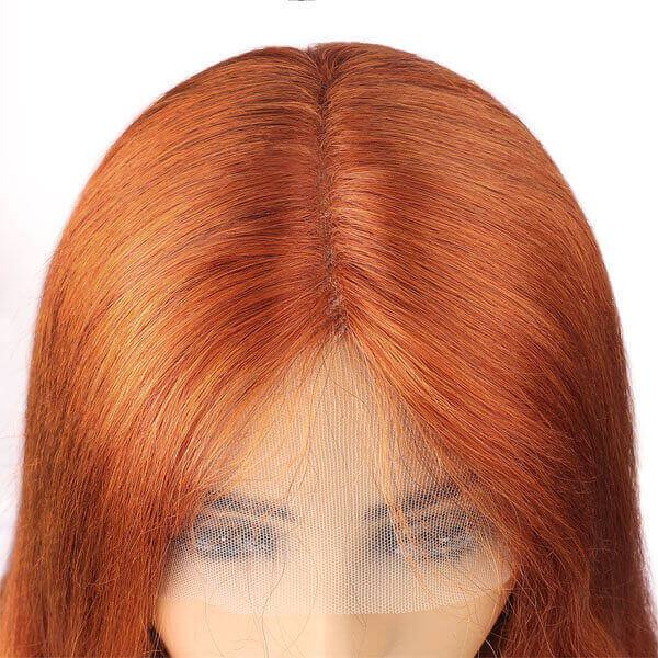 Human Hair Ginger Color Wig