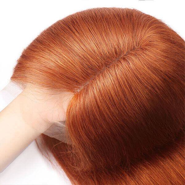 Transparent Lace Front Ginger Wig
