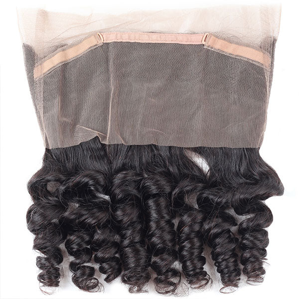 Loose Wave Bundles with Frontal Hair Bundles with 360 Frontal Remy 100% Human Hair Extensions