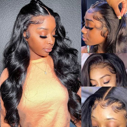 Glueless Human Hair Wigs Body Wave Lace Front Wig HD Transparent 13x4 Lace Frontal Wigs