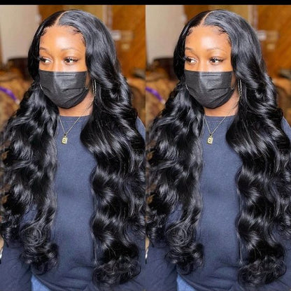 Glueless Lace Front Wigs Body Wave 4x4 HD Transparent Lace Closure Wig Wear and Go Wigs 30 Inch