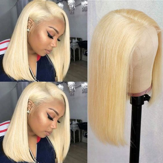 glueless blonde bob wig