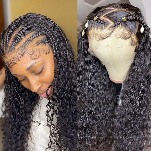 Glueless Full Lace Wigs Curly Hair Full Lace Front Human Hair Wigs HD Transparent Lace